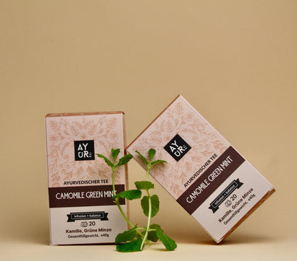 Camomile Green Mint Tee Verpackung - Kamillen Minze Tee online kaufen